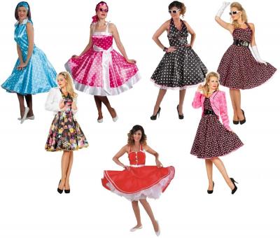 W4532 schwarz-pink Damen Petticoatkleid Boogie Woogie - 4