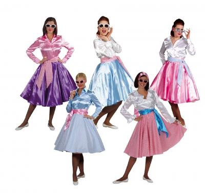 M210133-122 rosa kariert Damen Swingrock Petticoatrock - 1