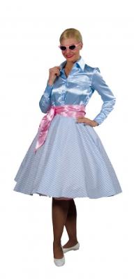 M210133-121 blau kariert Damen Swingrock Petticoatrock - 0