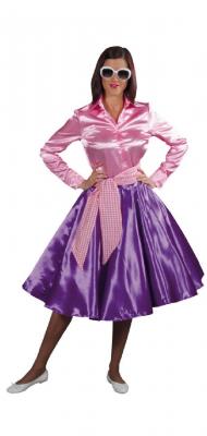 M210132-10 lila Damen Glockenrock Tellerrock - 0