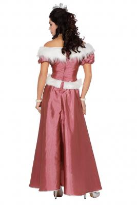 W4462-A alt rosa Damen Rokoko Kostüm Schneekönigin Eisprinzessin - 2