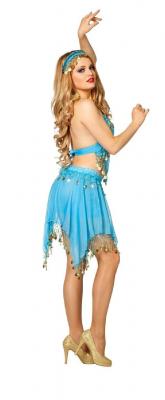 W4468C blau Damen Orientalische Prinzessin Bauchtänzerin - 1