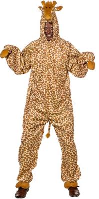 O7356 beige Damen Herren Giraffe Giraffen Kostüm Overall - 0
