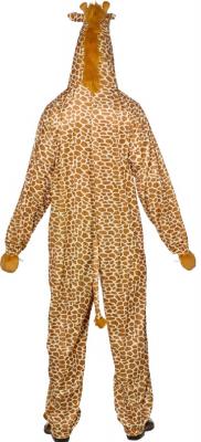 O7356 beige Damen Herren Giraffe Giraffen Kostüm Overall - 1