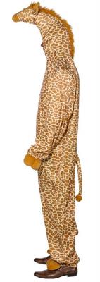O7356 beige Damen Herren Giraffe Giraffen Kostüm Overall - 2