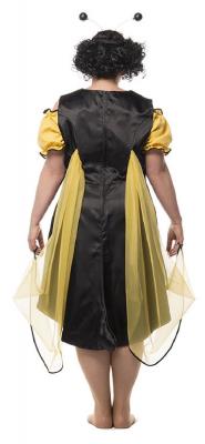 L3201050 gelb-schwarz Damen Bienen Kleid Tier Kostüm - 3