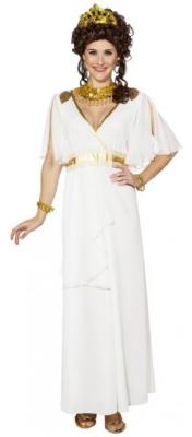 O9914-A weiß Damen Griechische Göttin Venus Kleid - 0