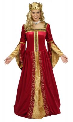 K31250844-A rot-gold Damen Königskleid Barockkostüm