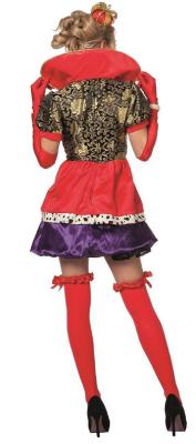 L3201140-A rot-lila Damen Königskleid Märchenkostüm - 2