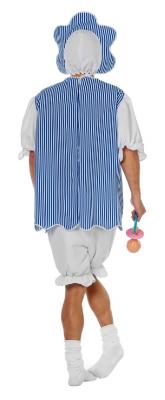 W5587-54 blau-weiß Herren Baby Boy Pyjama Kostüm Gr.54 - 2