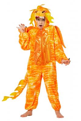 W99360 orange Kinder Chinesischer Drache Drachen Kostüm - 0