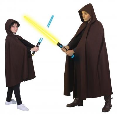 O5222 braun Kinder Mädchen Junge Umhang mit Kapuze Mönchskutte - 1