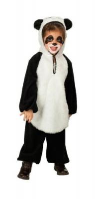 R2436-A schwarz-weiß Kinder Mädchen Junge Pandabärkostüm Tieranzug