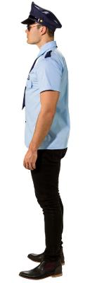 O7469-58-60 blau Herren Police Hemd mit Krawatte Gr.58-60 - 2