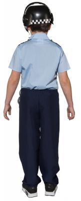 O5209H-152 blau Kinder Polizei Hemd Gr.152 - 2