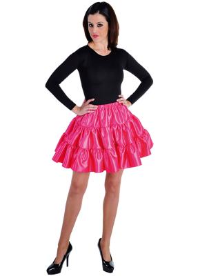 M211156-4 pink Damen Satin-Petticoat-Unterrock - 0