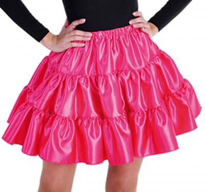 M211156-4 pink Damen Satin-Petticoat-Unterrock - 1