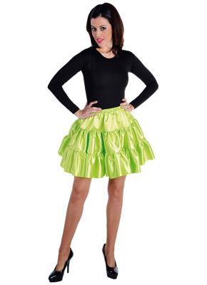 M211156-22 hell-grün Damen Satin-Petticoat-Unterrock - 0
