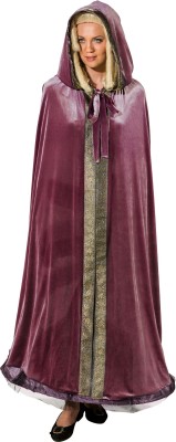 O9300 violett Damen Herren Historischer Venezianischer Kapuzenumhang - 1