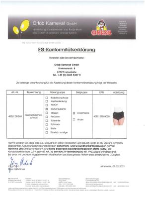 O40067-116-128 schwarz Kinder Mädchen Spitzenhose-Rüschenhose für Mariechenkostüm Gr.116-128 - 3