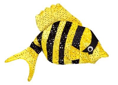 B99942 gelb-schwarz Damen Herren Fisch Mütze Kappe Hut - 1