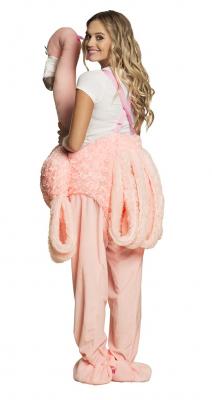 B88093 Damen-Herren Flamingo-Vogel Kostüm Plüsch-Reittier Reitflamingo - 3