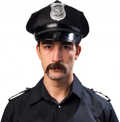 O23467 schwarz Police Mütze Kappe - 1