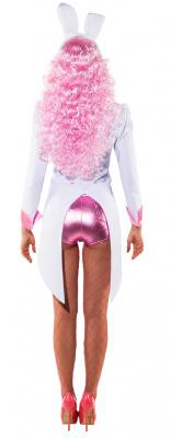 O9498-34-36 weiß-rosa Damen Frack Damenfrack Hasen-Bride Kostüm Gr.34-36 - 3