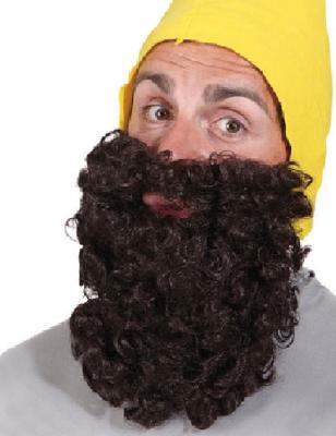 O30204-05 braun Damen Herren Bart Zwergenkostüm