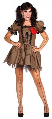 T2404 braun Damen Voodoo ''Voodoodoll'' Kostüm - 1