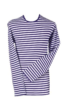 T2594-0402-3XL blau-weiß Damen-Herren Langarm Ringelpulli Matrosenshirt Gr.3XL - 1