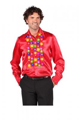 T2378-0540 rot-Multi-Color Herren Rüschenhemd Rüschenbluse Naos