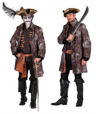 T2361-S braun-beige Herren Ghost Pirat Halloweenkostüm Gr.S=48 - 3