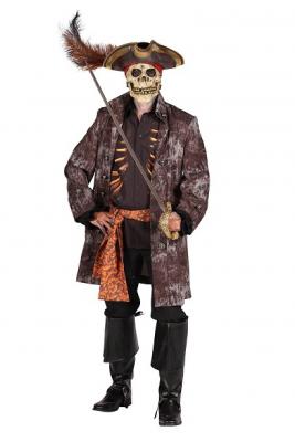 T2361-M braun-beige Herren Ghost Pirat Halloweenkostüm Gr.M=50 - 1