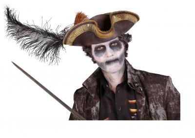 T2361-M braun-beige Herren Ghost Pirat Halloweenkostüm Gr.M=50 - 2