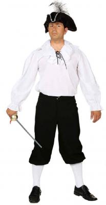 T2019-L schwarz Herren Kniebundhose Mittelalter-Pirat Gr.L - 1