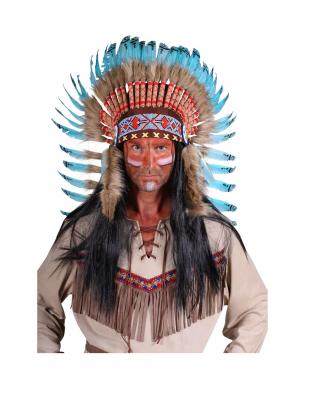 T2303-XXL beige-braun Herren Indianer Apachenkostüm Gr.XXL - 2