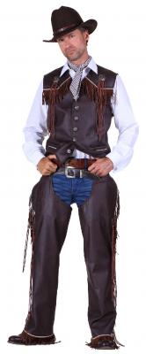 T2285-1300 braun Herren Cowboy Weste Trapper Weste - 2