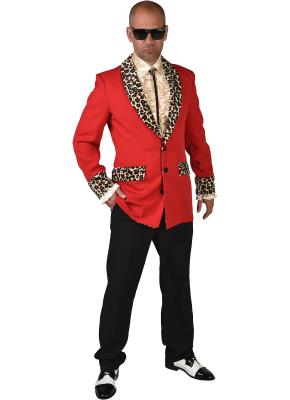M220208-XS rot-sheeba Herren 50's Sakko Jackett Discojackett Gr.XS=46 - 2