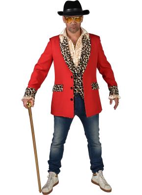 M220208-S rot-sheeba Herren 50's Sakko Jackett Discojackett Gr.S=48 - 3