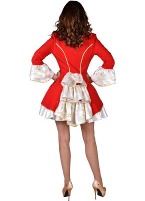 M219176-7-S rot-weiß Damen Burlesque Frack Zirkus Jacke Gr.S=36 - 3