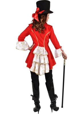 M219176-7-S rot-weiß Damen Burlesque Frack Zirkus Jacke Gr.S=36 - 4