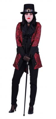 T2689-0500 rot Damen Teufel Walking Dead Piraten Kostüm Teufelin - 0