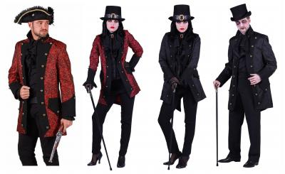 T2689-0500 rot Damen Teufel Walking Dead Piraten Kostüm Teufelin - 2