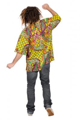 W5906-50 mehrfarbig Herren Hippie Bluse-Hemd Party Kostüm Gr.50 - 2
