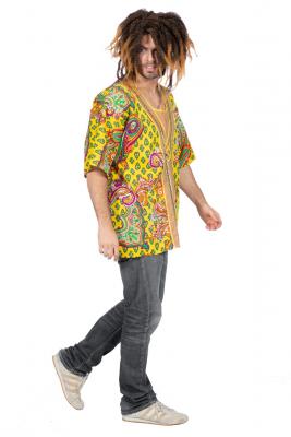 W5906-52 mehrfarbig Herren Hippie Bluse-Hemd Party Kostüm Gr.52 - 1