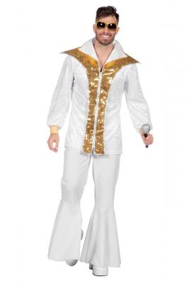W5736-A weiß-gold Herren Disco King Sam - 0