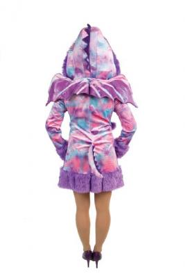 Oh3028-36-38 lila-pink Damen Chinesischer Drache Drachen Kostüm Gr.36-38 - 2