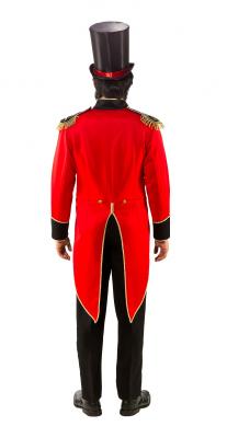 O7398-52-54 rot-schwarz Herren Zirkus Direktor Frack Gr.52-54 - 2