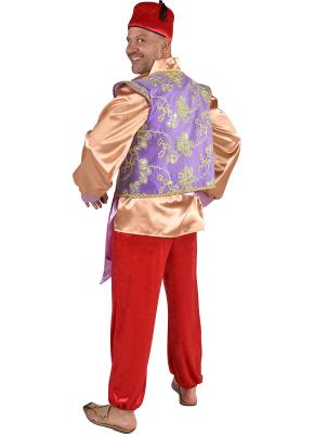 M220257-XL rot-gold-lila Herren Bollywood Sultan Maharadscha Kostüm Gr.XL=60 - 1